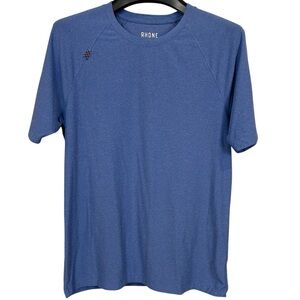 Rhône Mens T-Shirt Element Light Blue Short Sleeve Tee‎ Pullover Size Small